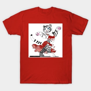 The dancer with roses and hearts T-Shirt